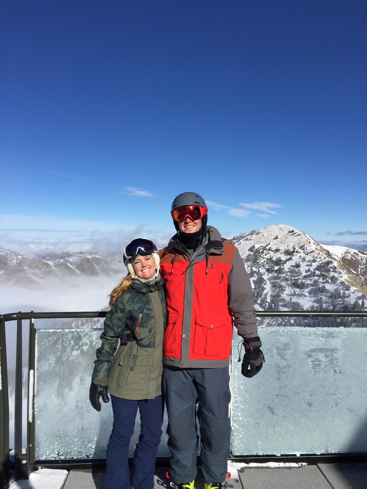 Looking out over Snowbird on an epic skifari from LA > Taos, NM > Aspen, CO > Jackson Hole, WY > Park City, UT - 12/17/17