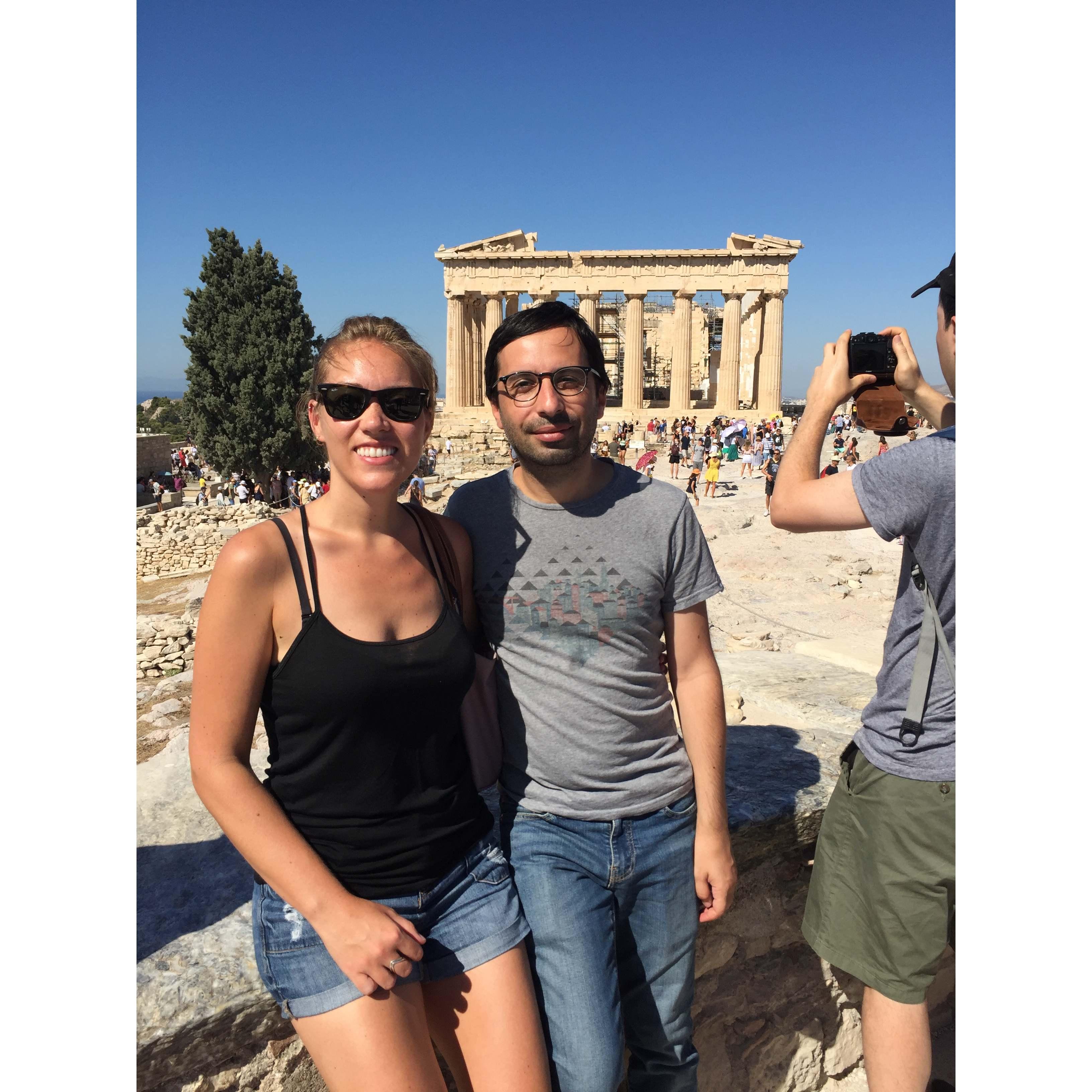 In Athens during our first trip to Greece