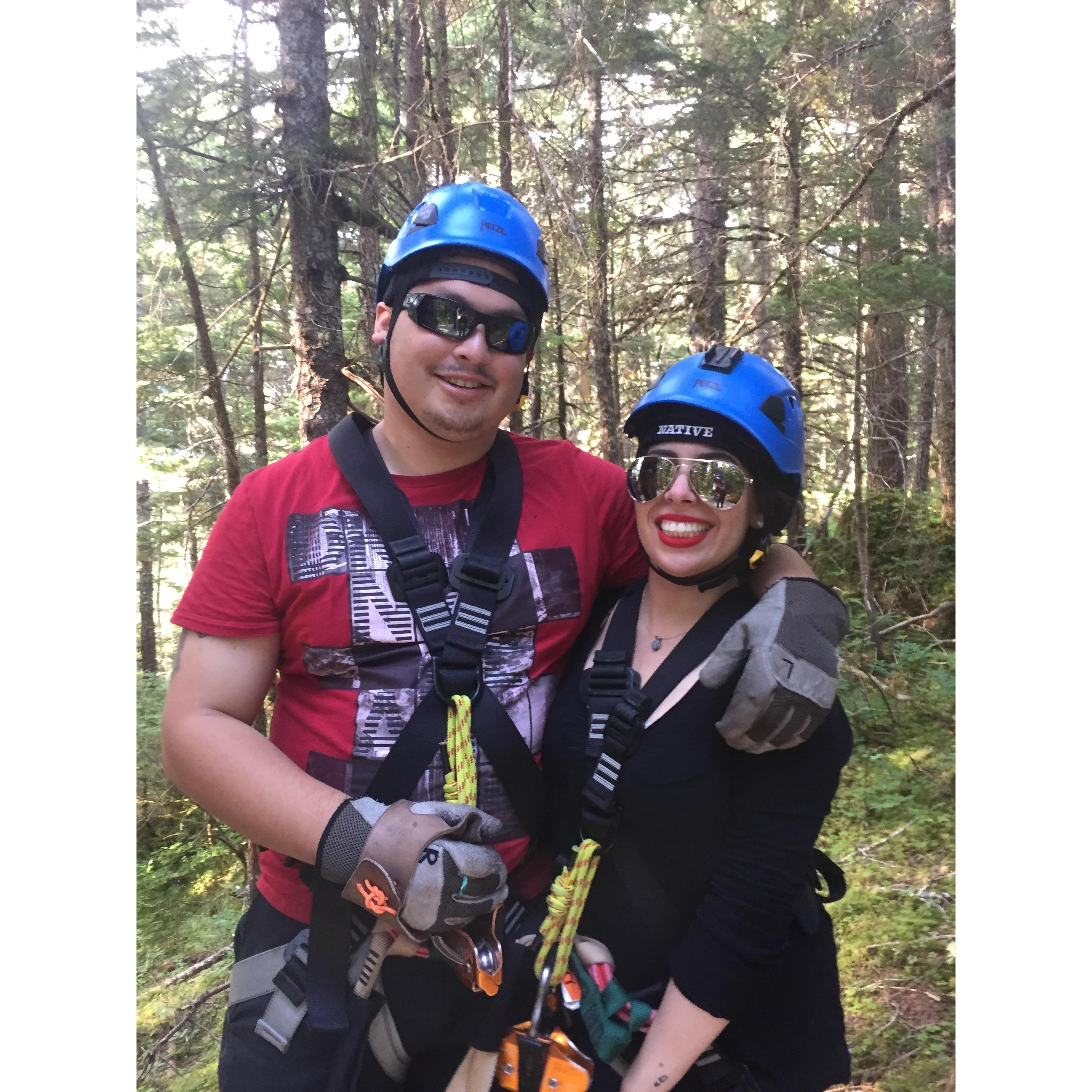 Ziplining in Alaska