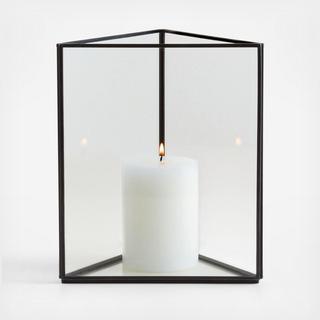Ilum Triangular Glass Hurricane Candle Holder