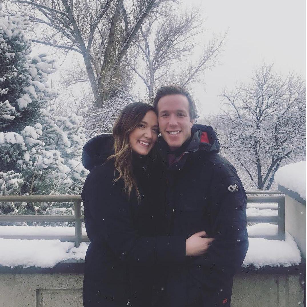 This picture was taken on the day of the first snow, that night I dragged Troy on a walk to the Provo City Center Temple, it was there that we decided we wanted to get married.