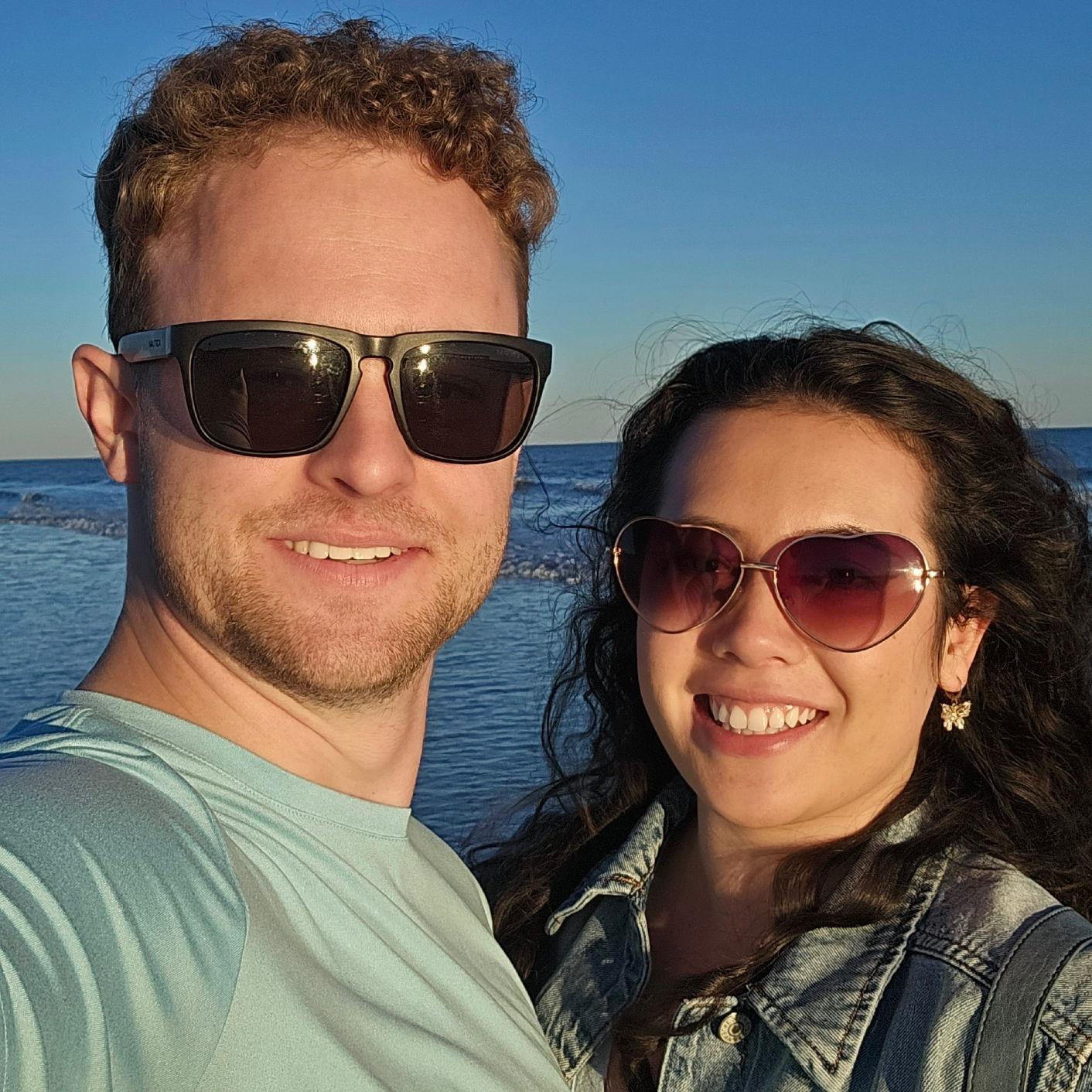 Our first time visiting the Atlantic Ocean together!