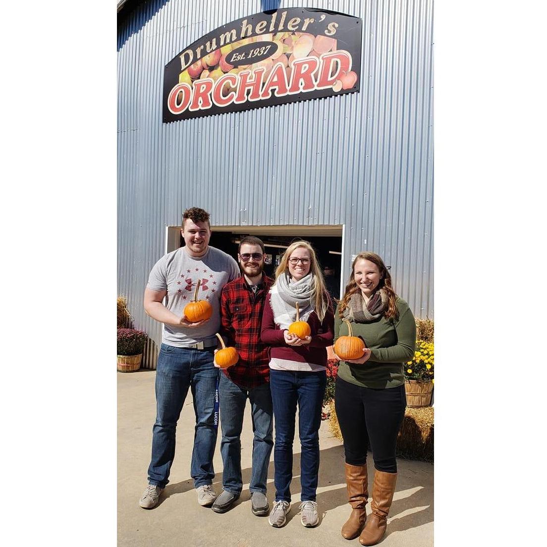 Our first "official" picture together. Zach invited me to an apple orchard in October 2018. Bridesmaid Michaela Kingsbury spotted his arm around my waist and interrogated us both.