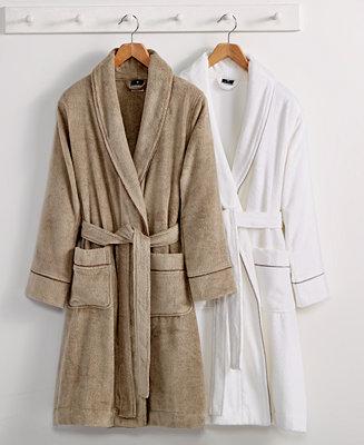 hotel collection bath robe - White