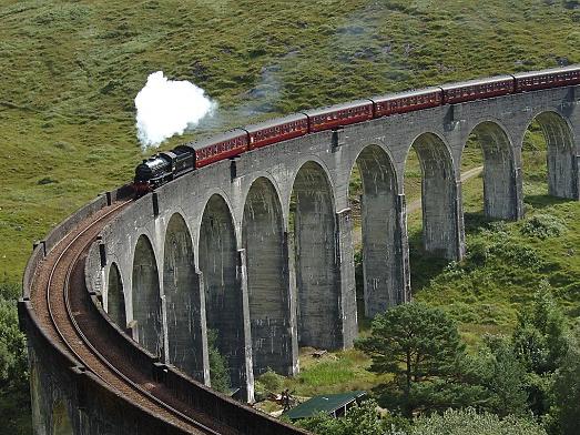 Train ride from Scotland to London