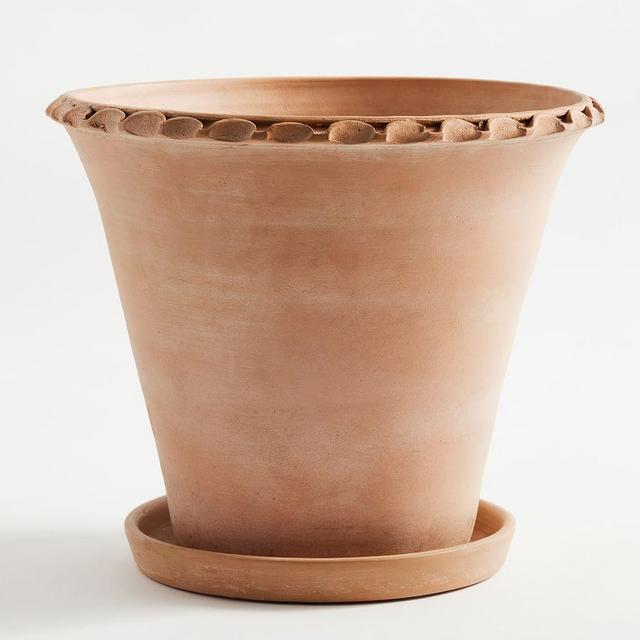 Provence Planter, Scalloped, Terra Cotta, Large