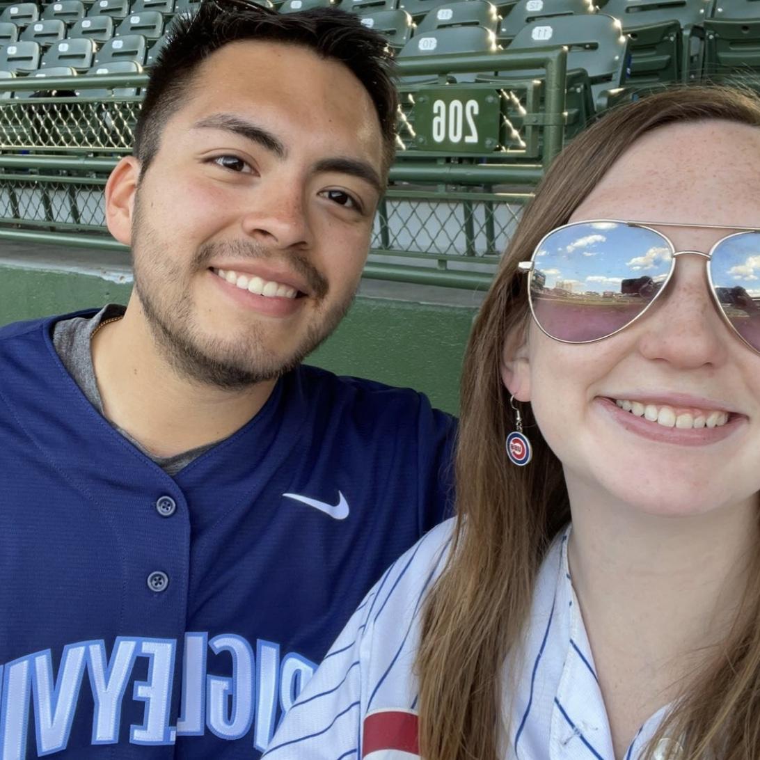 When we finally made it to a Cubs game in the summer of 2022.