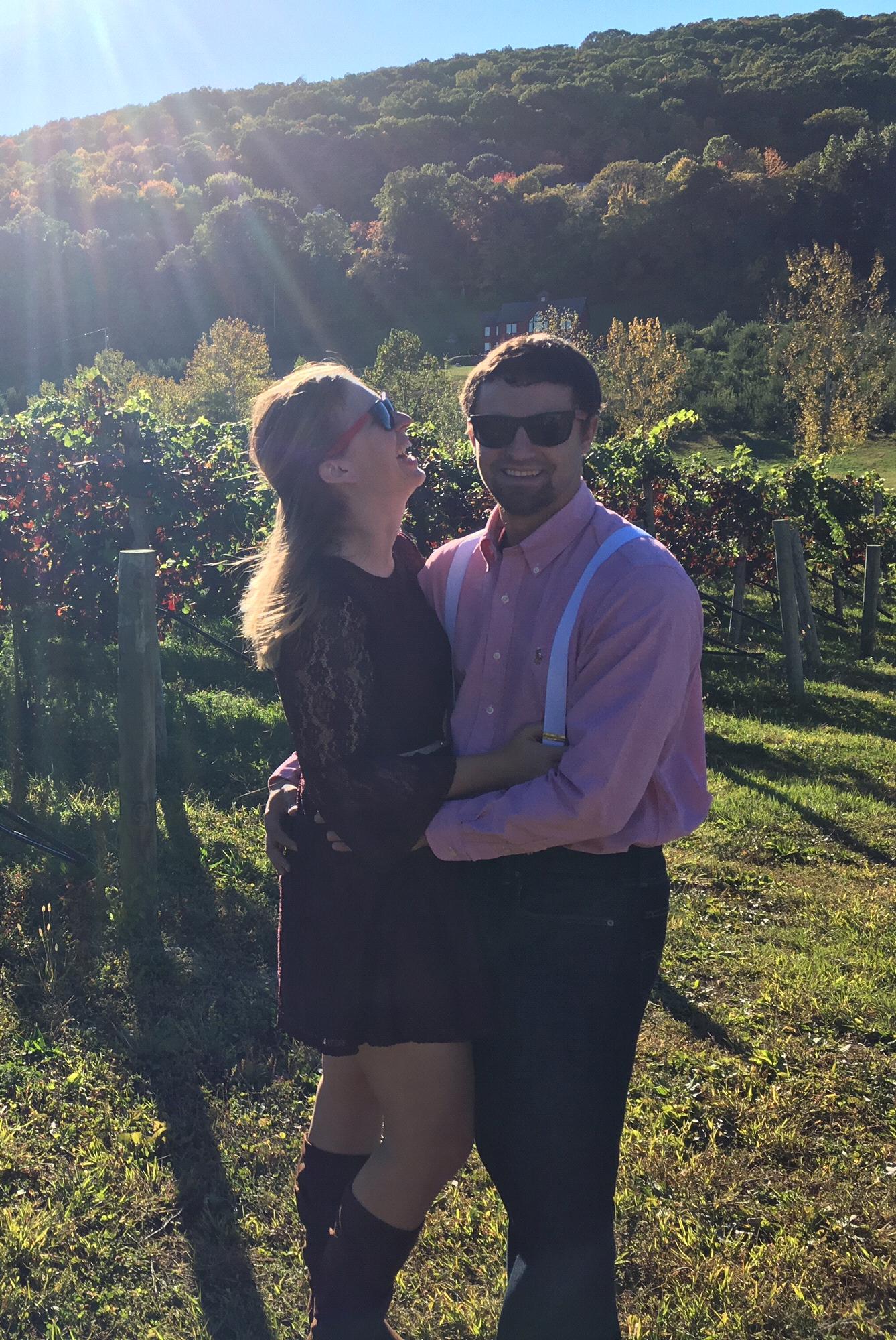 Thanks Jessica (Christine's sister) for snapping a candid after Brian tickled Christine!
October 2016