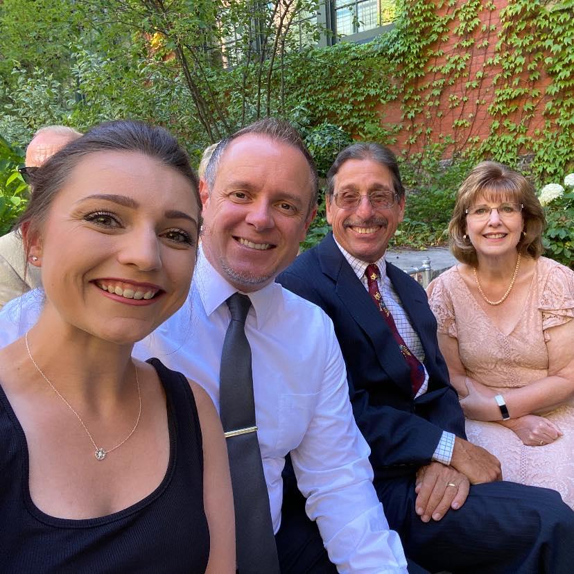 My wonderful parents, my husband (!!), and me at Katie Kyles' and Greg Cannon's Wedding!