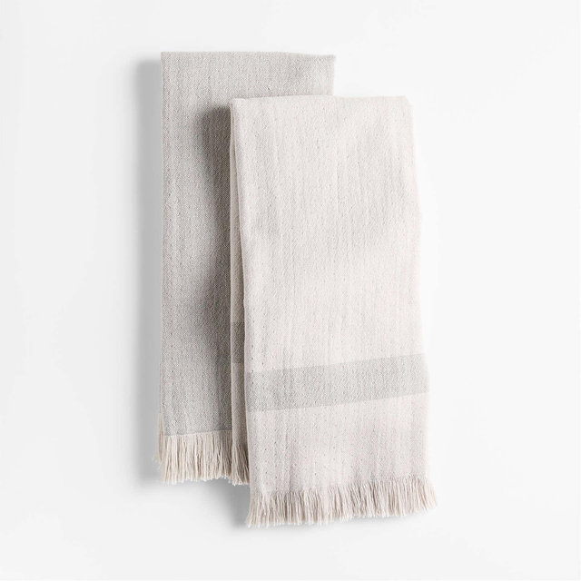 Actually Absorbent Sage Green Organic Cotton Kitchen Towel by Gaby Dalkin, Set of 2