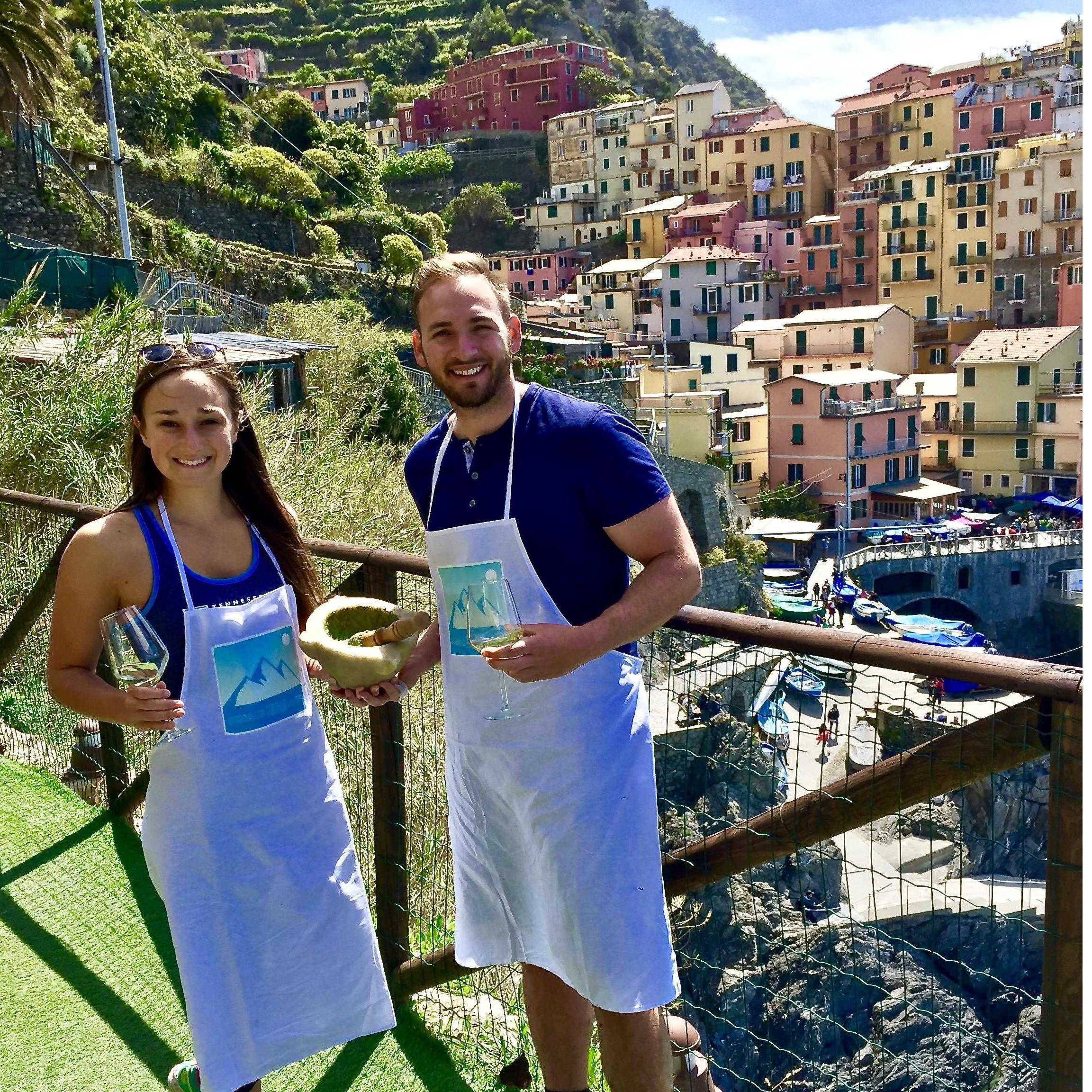 Pesto cooking class in Cinque Terre!