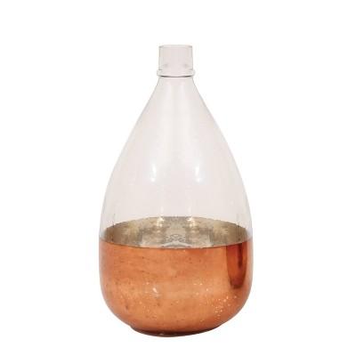 Round Glass Balloon Vase - Antique Copper (7")