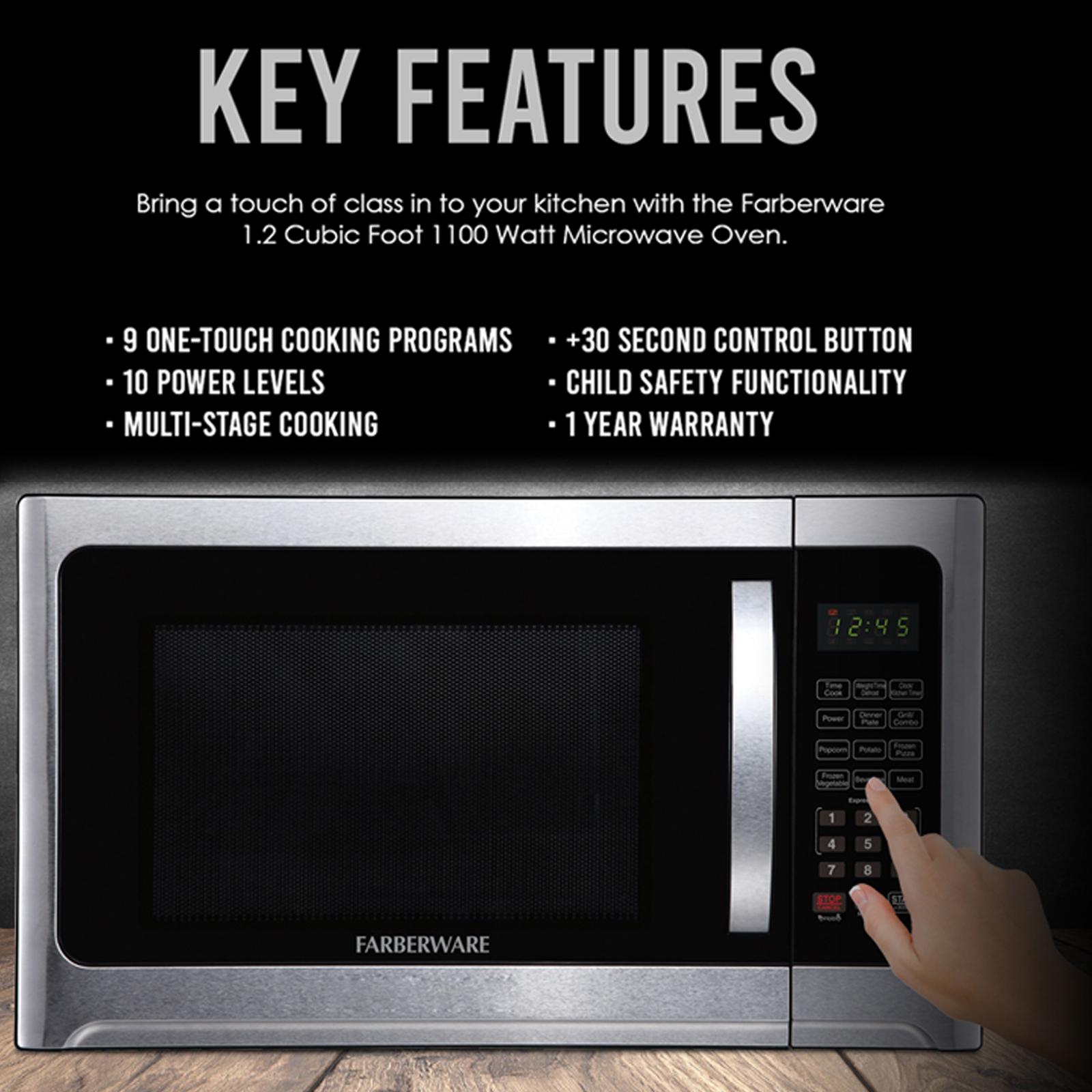 Farberware black fmo12ahtbsg microwave oven new arrivals