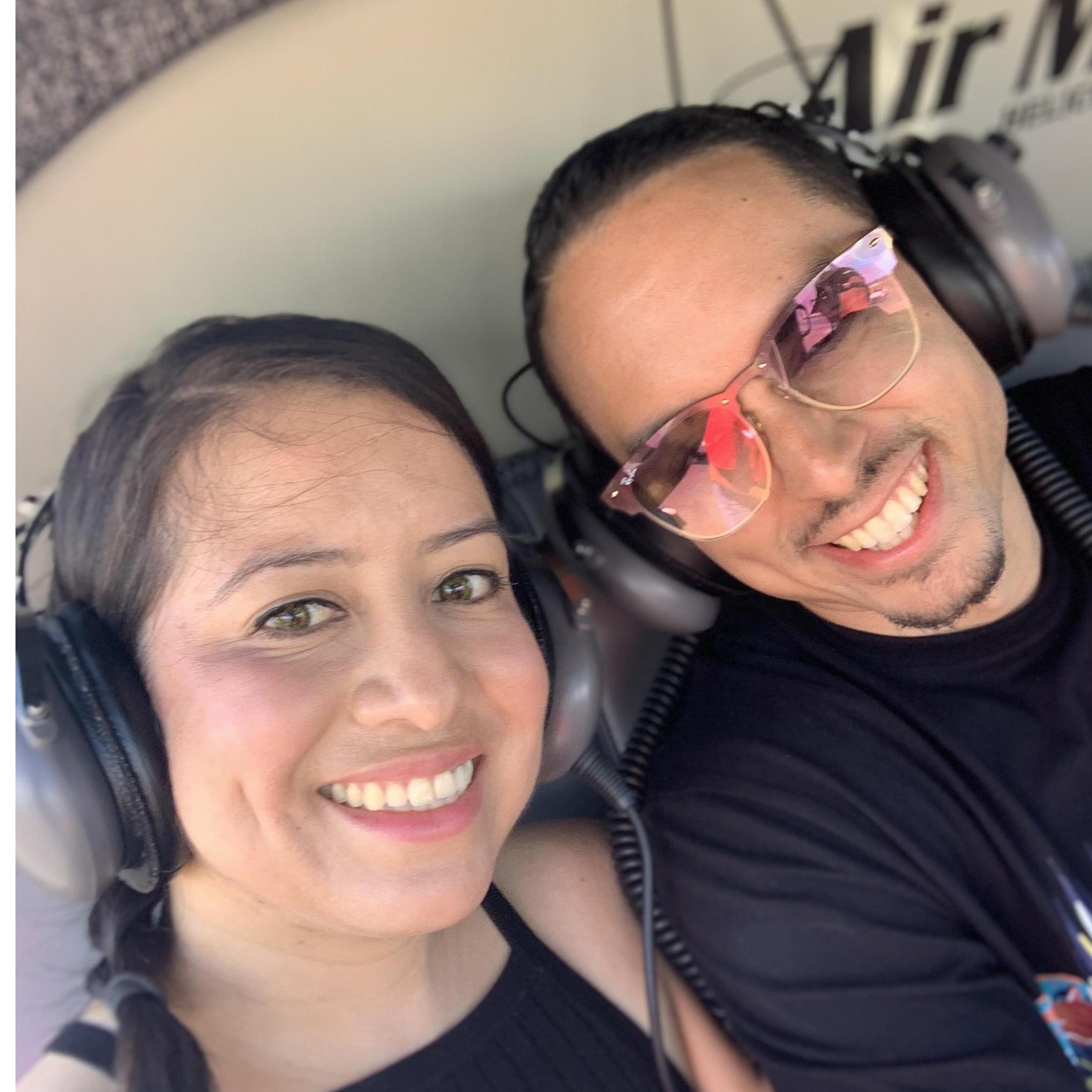We celebrated Manuel's Birthday up in the sky with a helicopter tour of Maui.