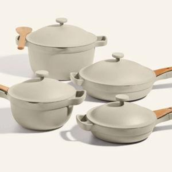 Our Place Cookware Set - 13-Piece Kit Including the Always Pan, Perfect Pot and Spatulas | Multifunctional, Toxin-Free Nonstick | Heat Safe up to 450°F | Oven, Stove, Induction Compatible | Steam