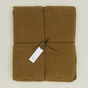 Simple Linen Quilt - Bronze
