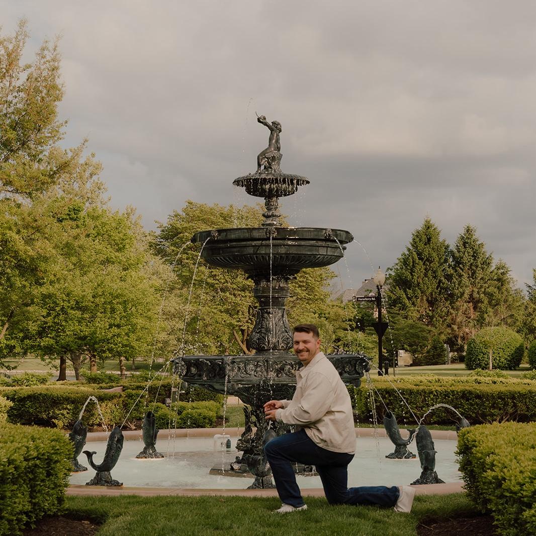 Practicing his pose, waiting for my arrival….