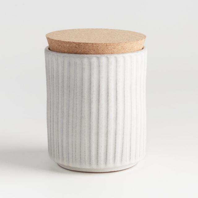 Lilou Large Matte White Canister