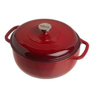 Lodge 6 Quart Enameled Cast Iron Dutch Oven – Island Spice Red