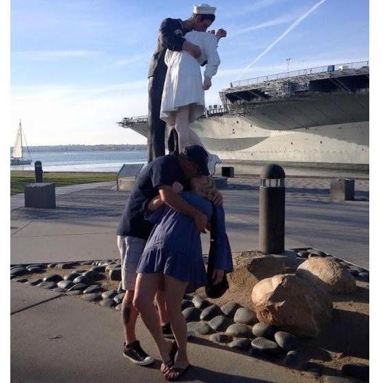 Unconditional Surrender-Kissing Statue, Sea Port Village San Diego