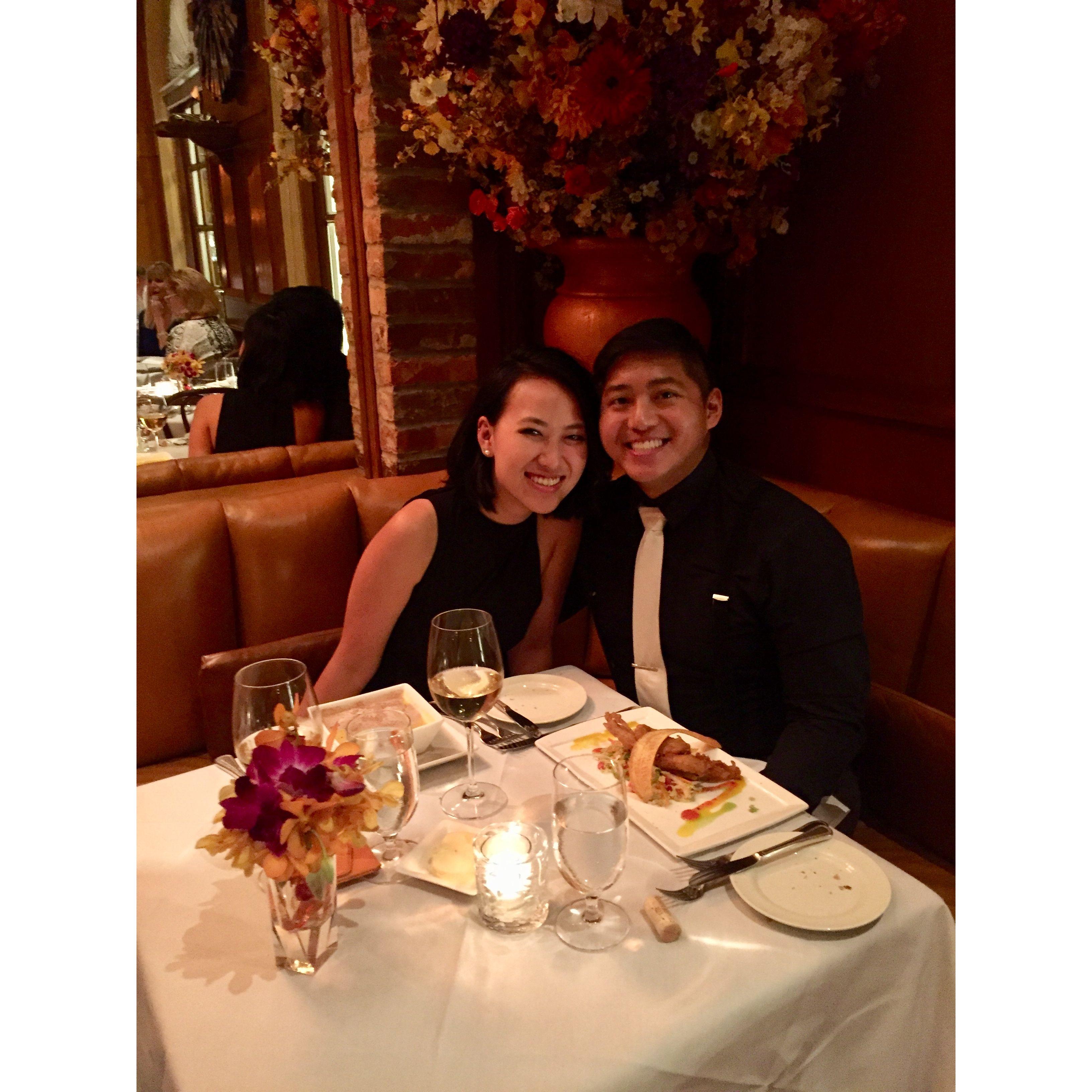 1st anniversary dinner! - Oct 2017