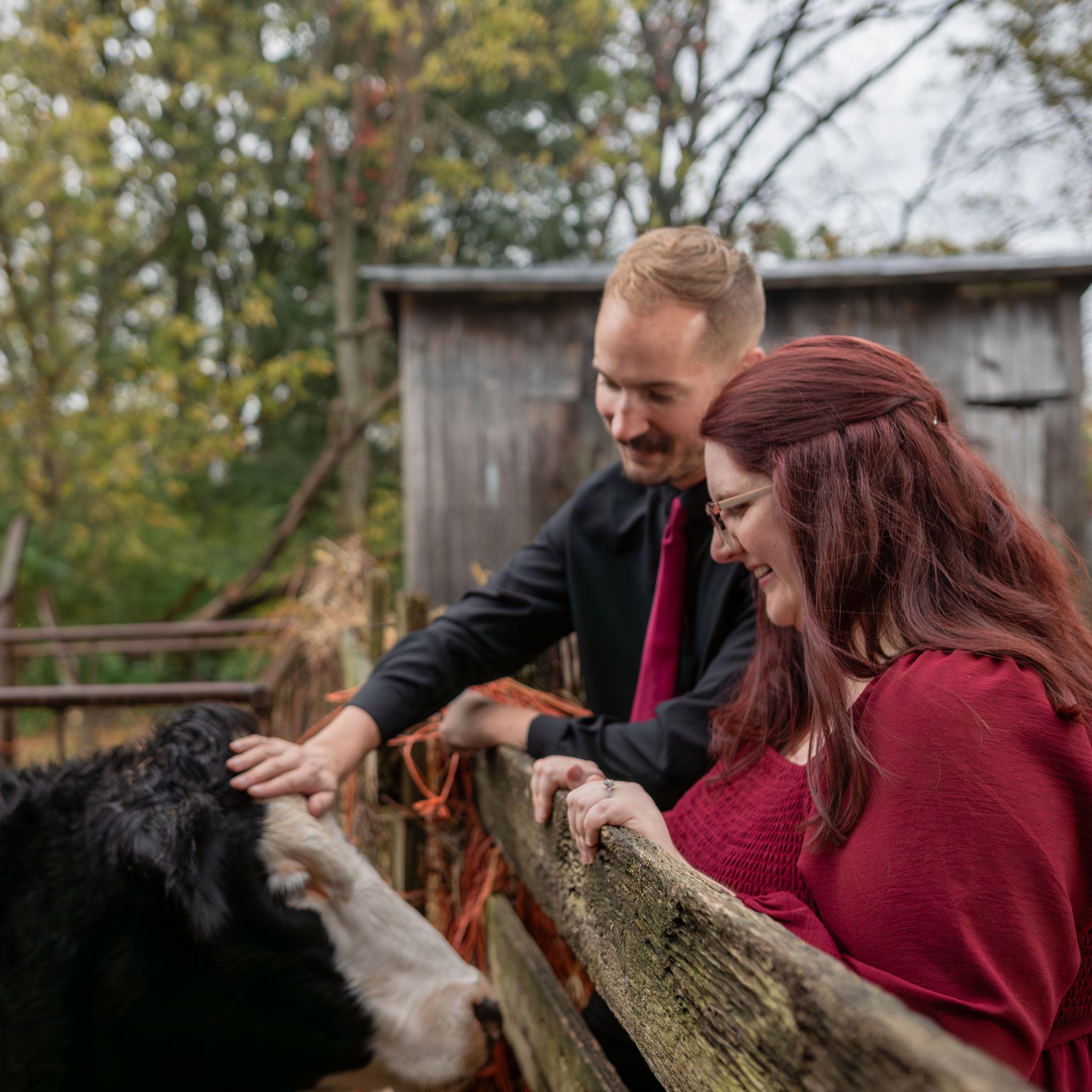 One of our engagement photos courtesy of Chris Collins Photography. Appreciating the beauty of the farm.
10-19-2025