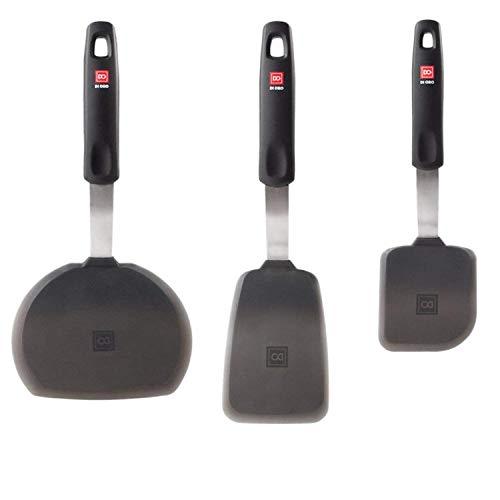 DI ORO Silicone Turner Spatula Set - Kitchen Spatulas for Nonstick Cookware  6pcs