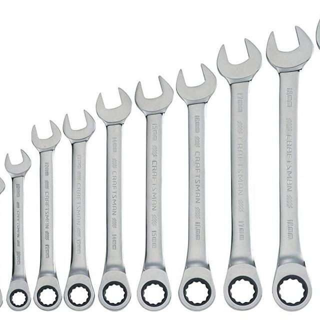 Craftsman CMMT87021 11-Piece 12-Point Metric Ratchet Wrench Set