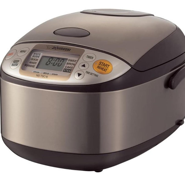 Zojirushi NS-TSC10 5-1/2-Cup (Uncooked) Micom Rice Cooker and Warmer, 1.0-Liter