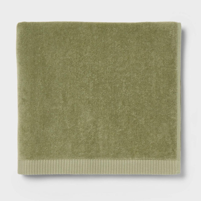 Velour Bath Towel Green - Threshold™