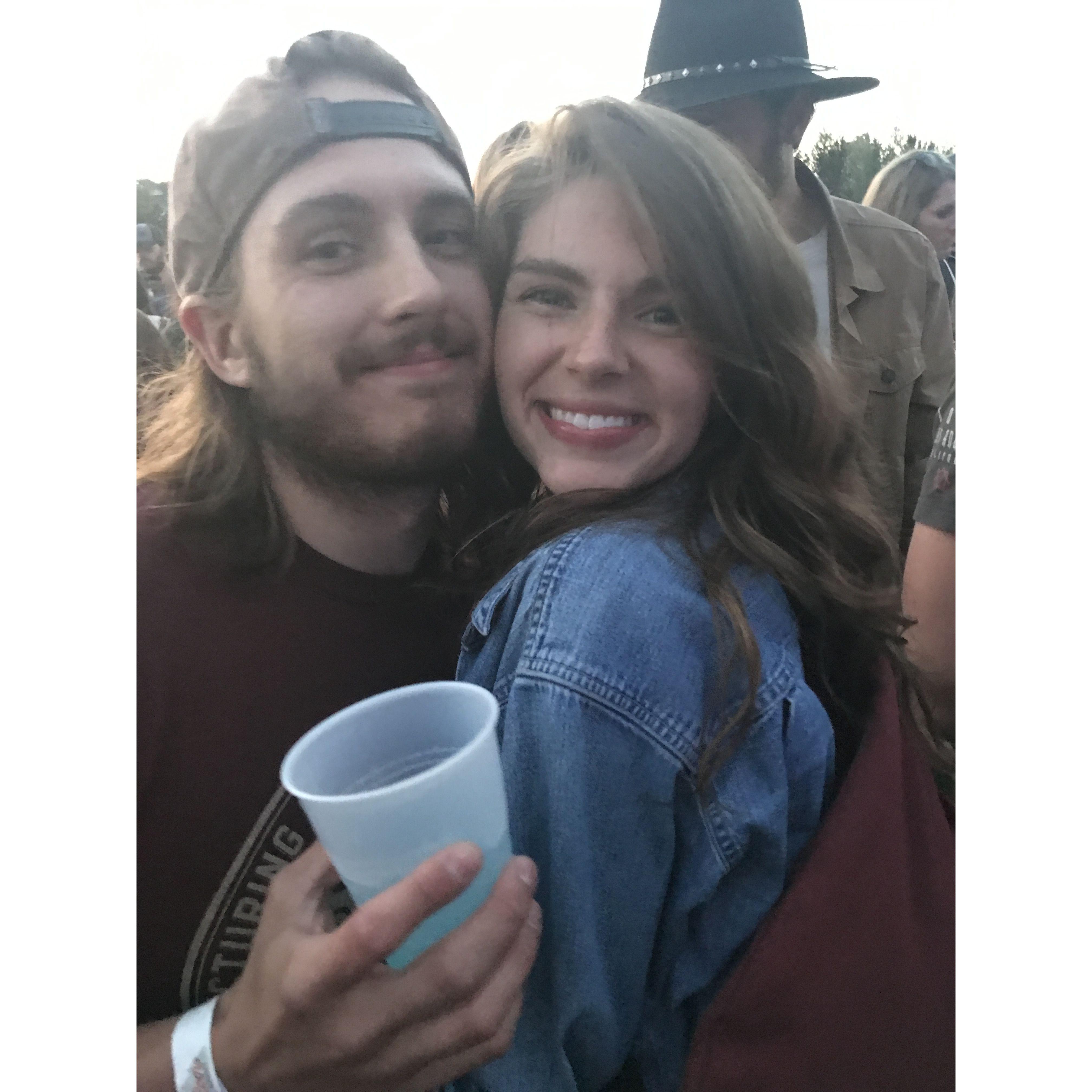 Our first Trampled by Turtles concert together :)