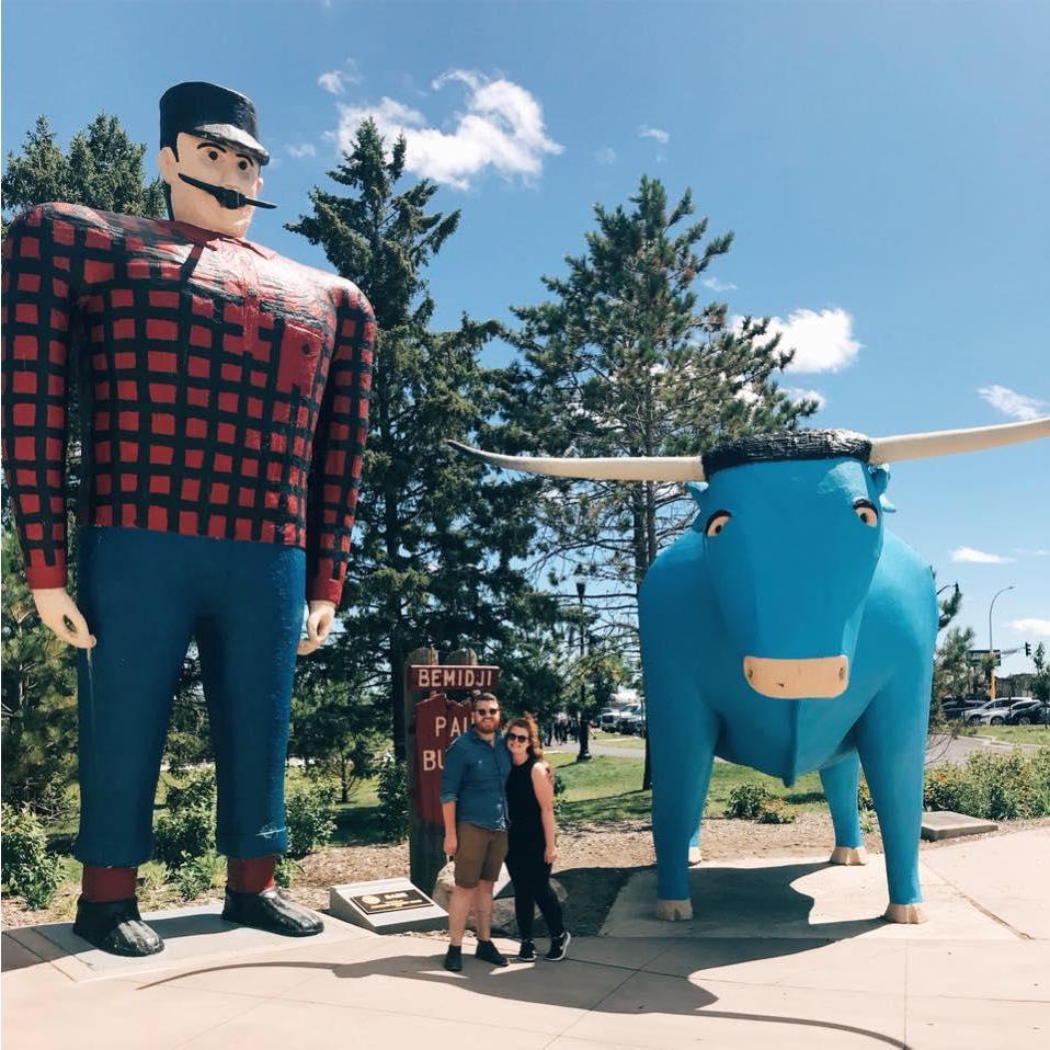 This was a detour on our way up to Sand Hill Lake Bible Camp in July 2018. Justine had never been to Bemidji and really wanted a photo with Paul and Babe.