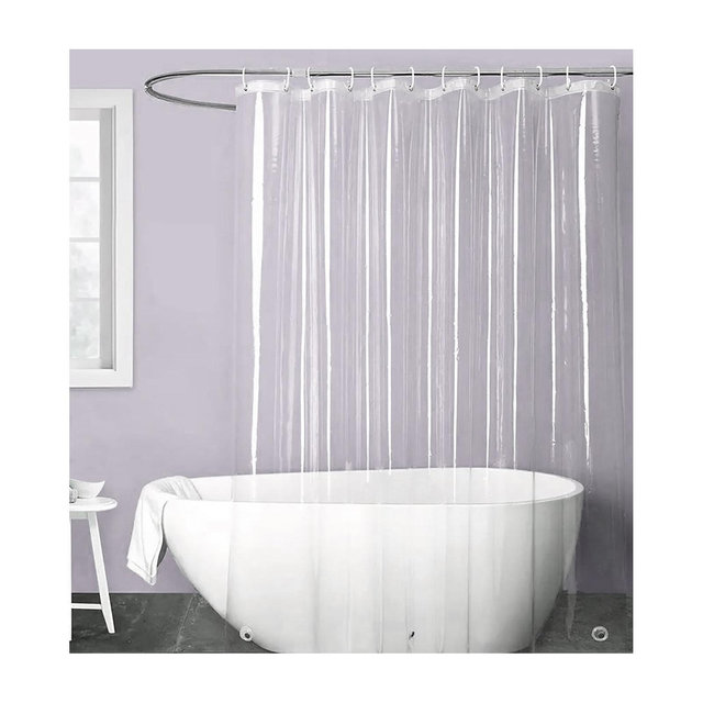 Home Mart Goods Clear Transparent Vinyl Shower Curtain Liner Waterproof - 70" x 72"