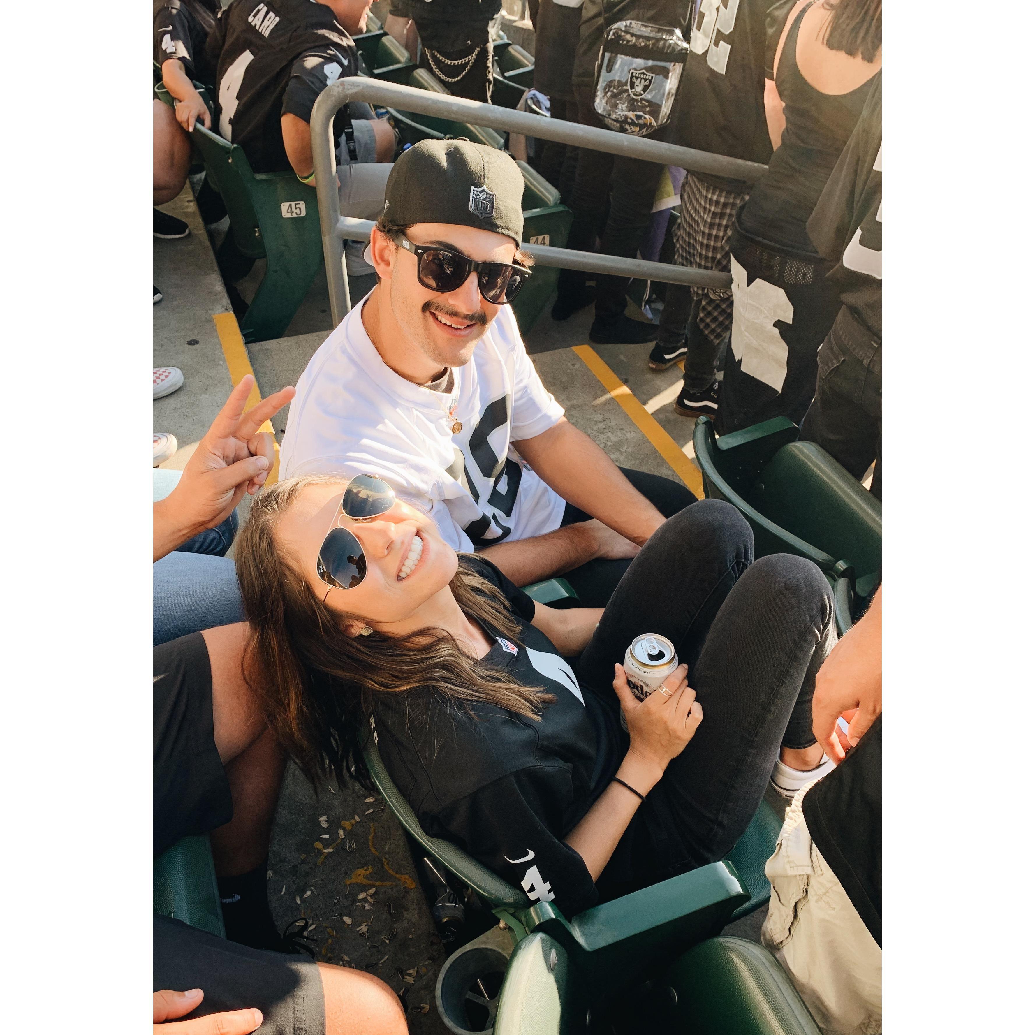 One of the last Raider games in Oakland. Go Raiders!