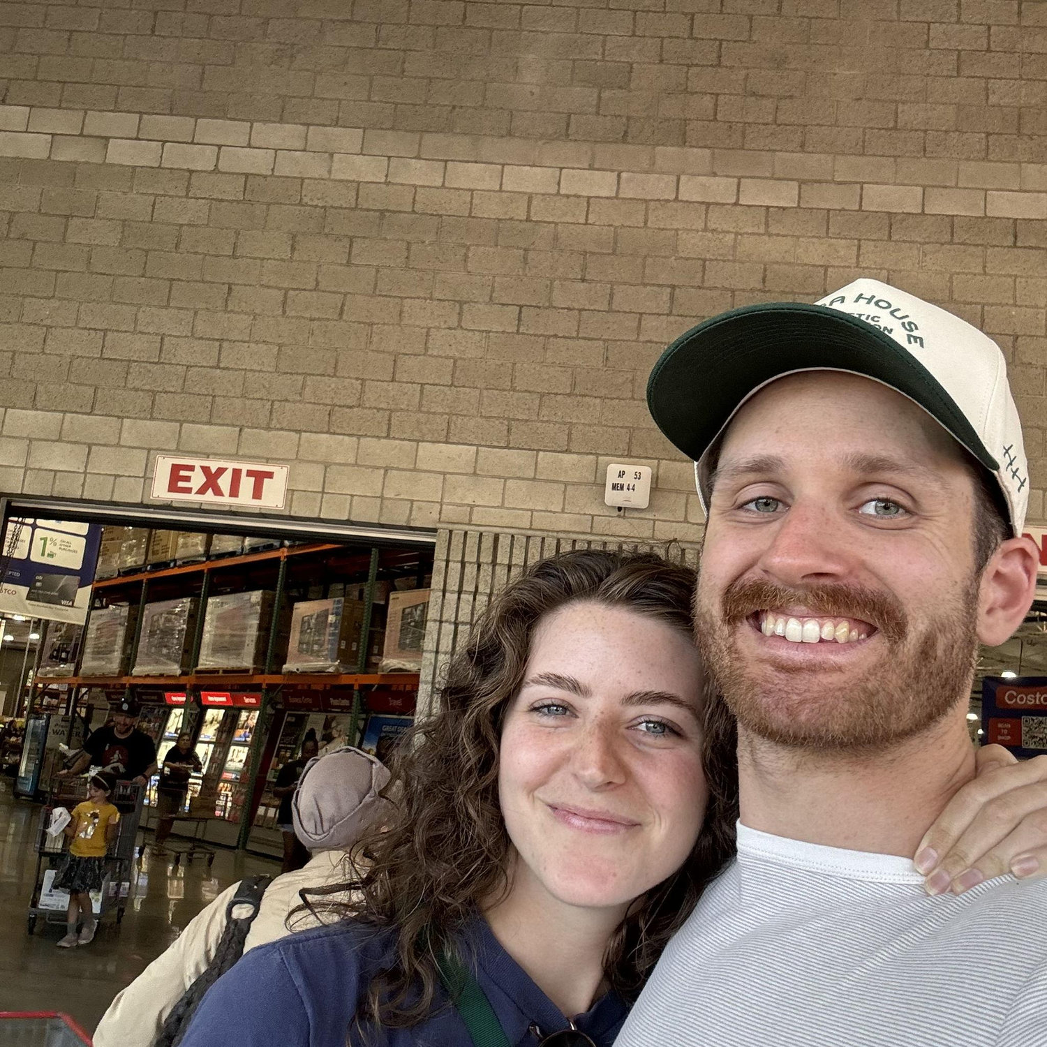 First Costco trip together! One could argue this was our biggest milestone to date