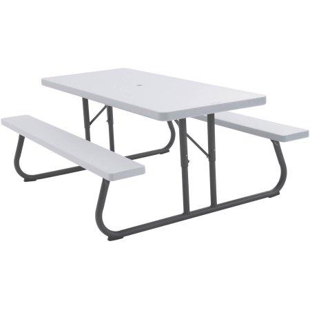 Lifetime 6' Picnic Table, White Granite
