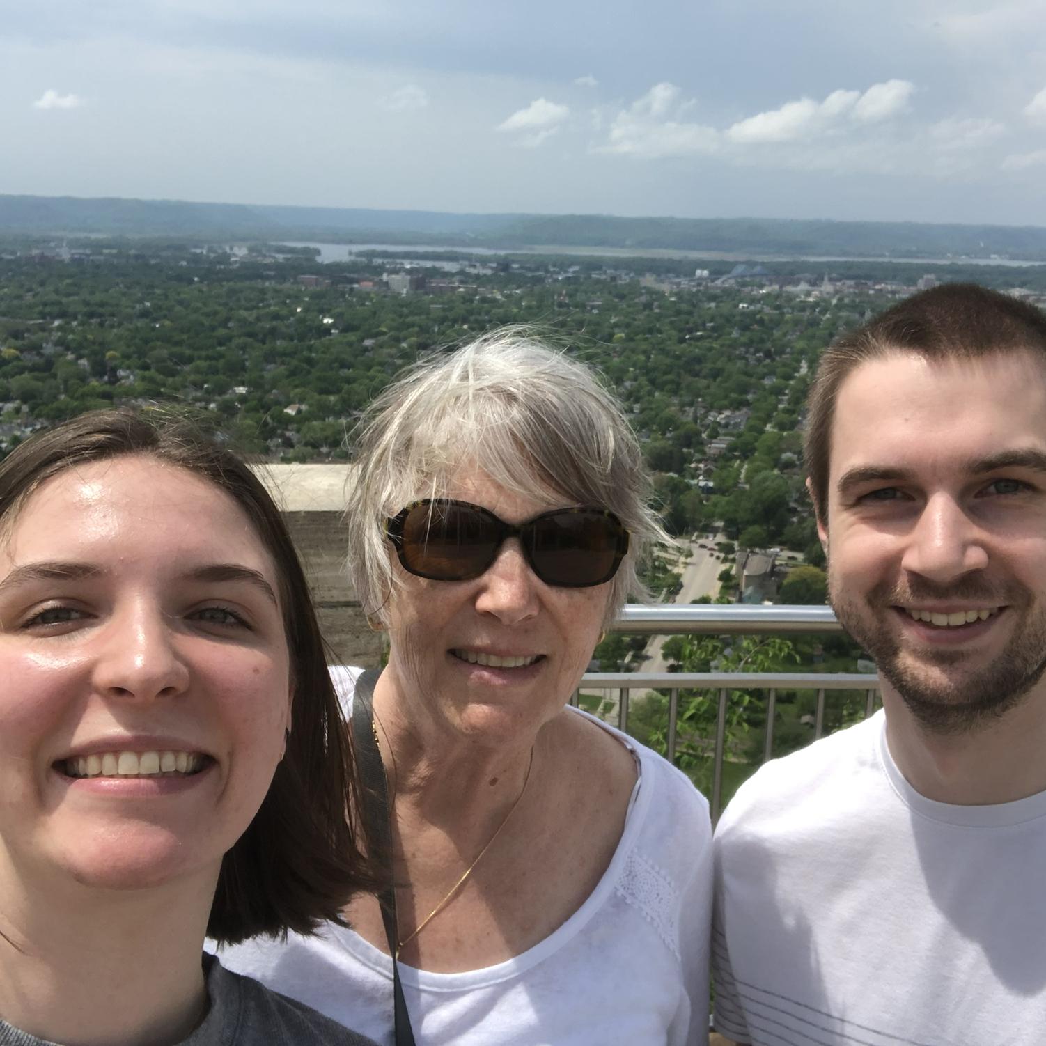 Johanna’s mom visiting La Crosse, WI