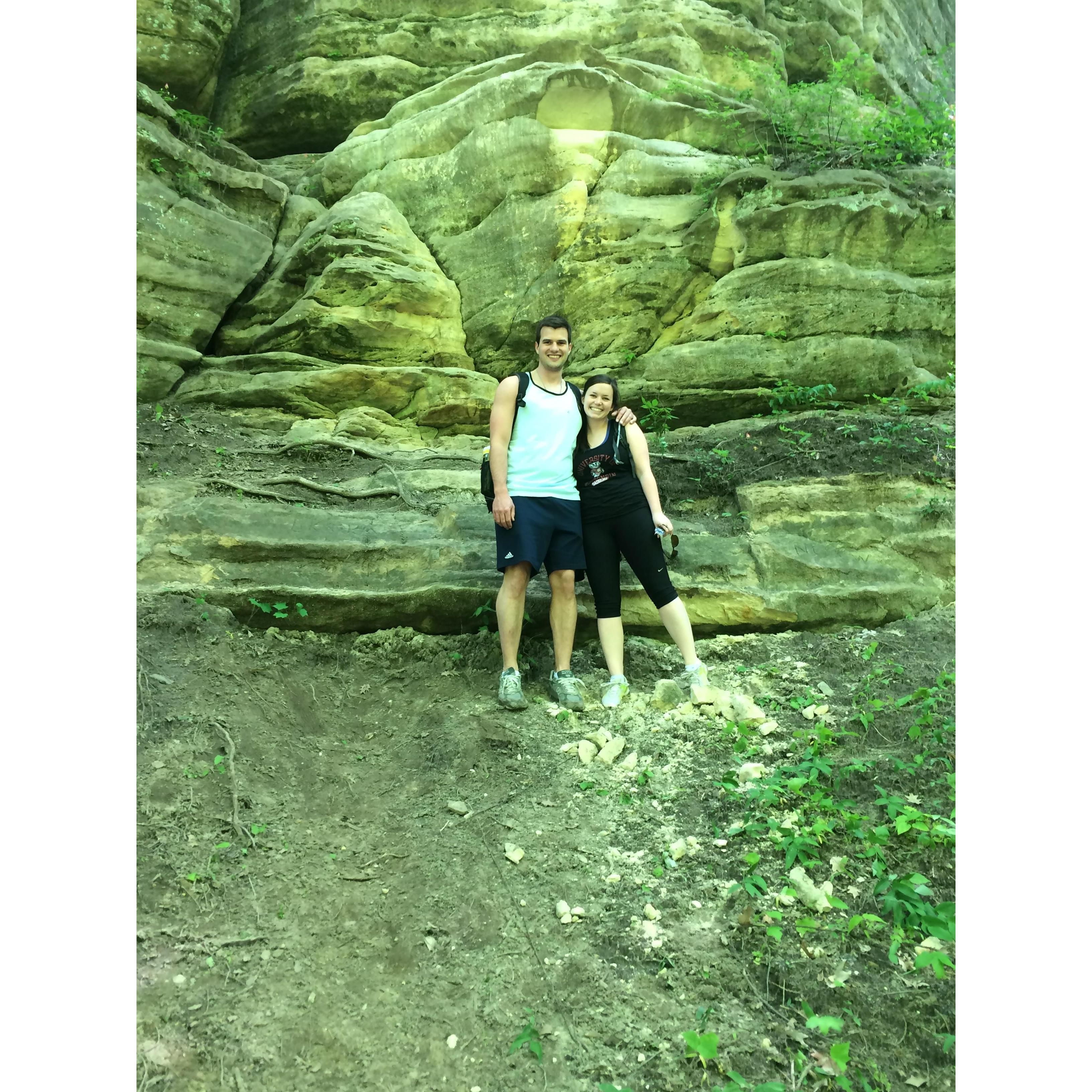 hiking at Starved Rock, something we love to do 05/2014<3