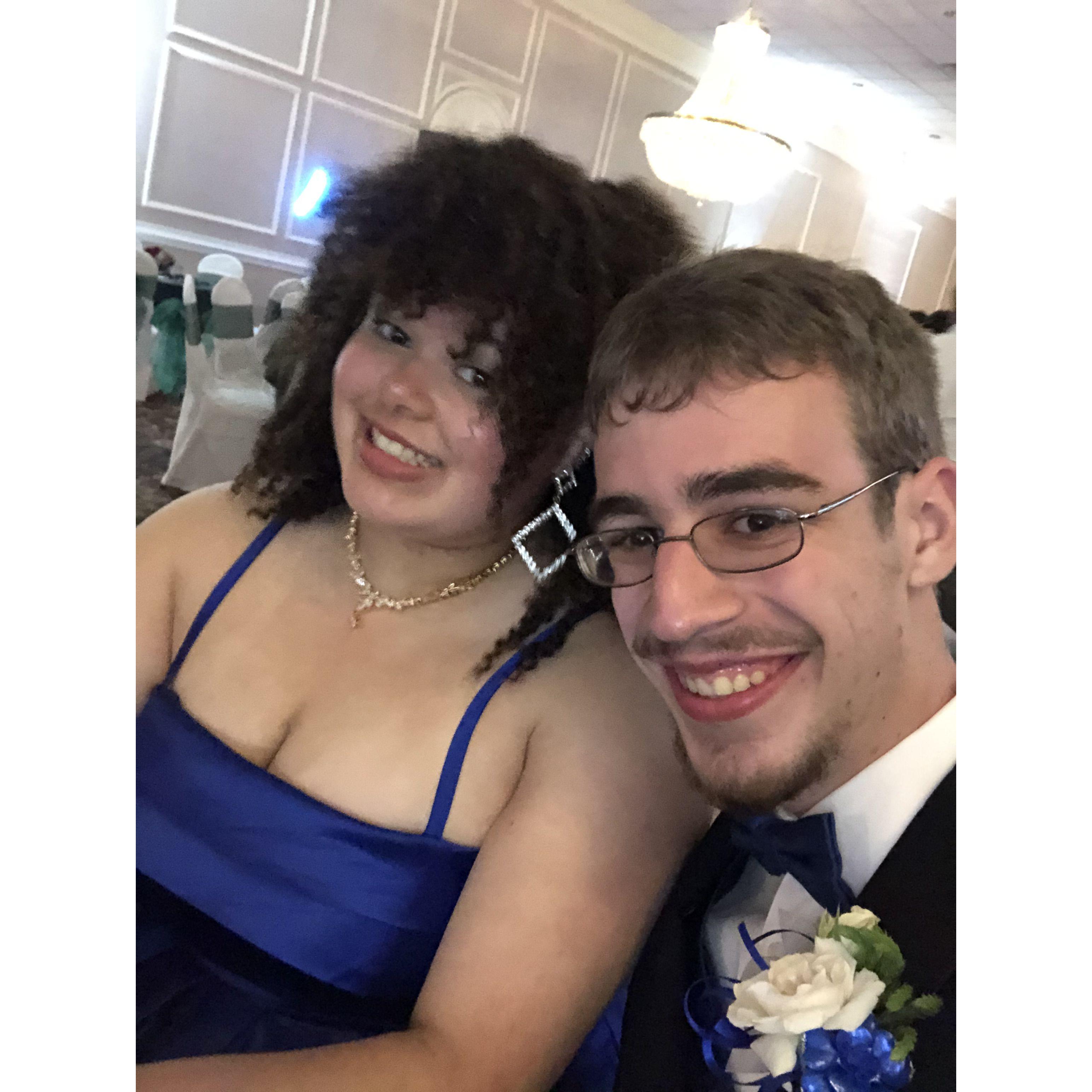 One of our selfies during my (Kaela) senior prom!