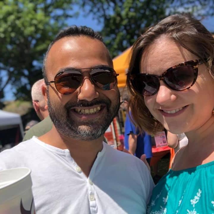 Sampling barbecue at Hartford's Barbecue Fest