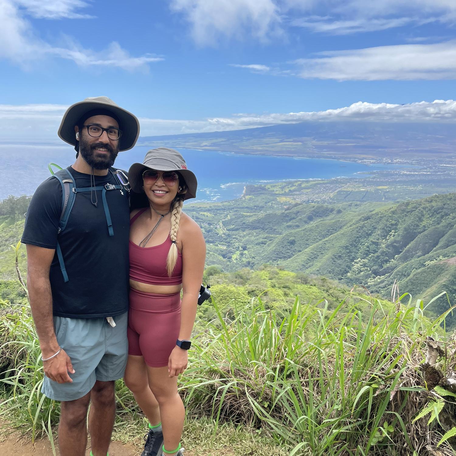 Hiking the Waihee Ridge Trail (right before getting on a flight) in Maui, Hawaii 
May 2021
