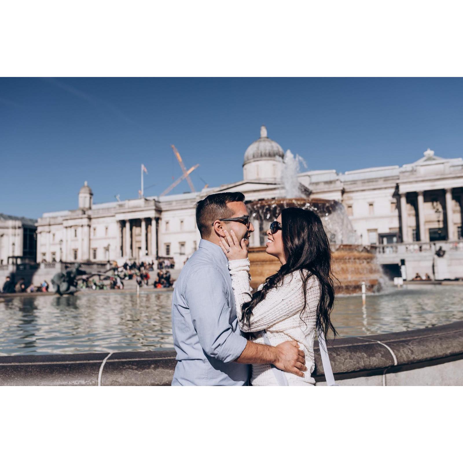 This is where he asked and she said “yes”.