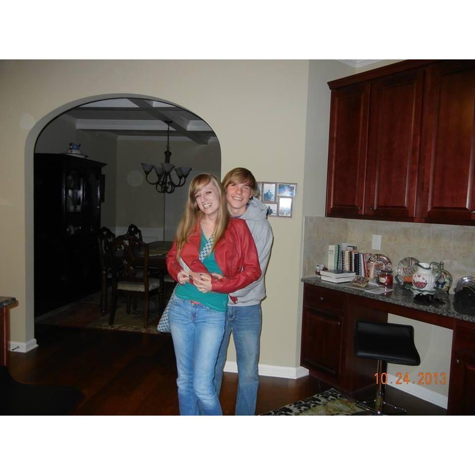 Our very first date! Only two days after we officially started dating, we went on a chaperoned date with Will's mom and brother to a haunted house. Neither of us had a license then!