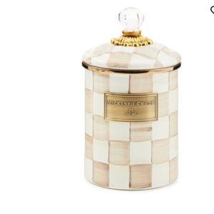 Mocha Check Medium Canister