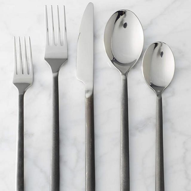 20-Piece Rush Blackened Flatware Set