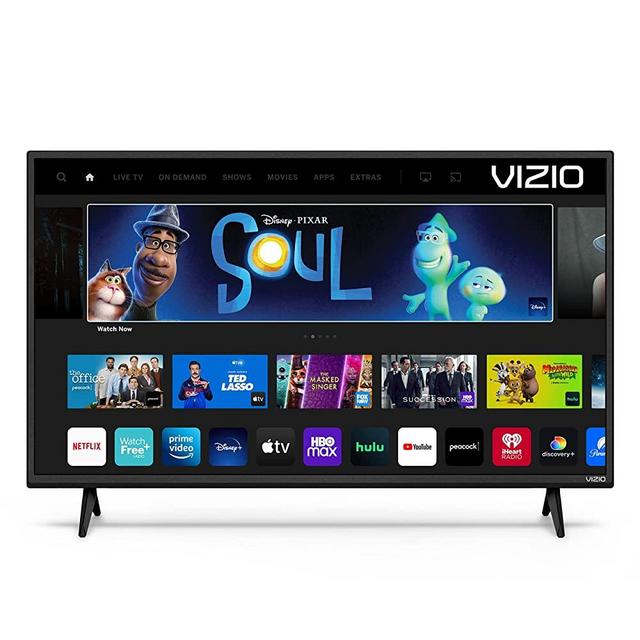 VIZIO 32-inch D-Series 720p Smart TV with Apple AirPlay and Chromecast Built-in, Screen Mirroring for Second Screens, & 150+ Free Streaming Channels, D32h-J09, 2021 Model