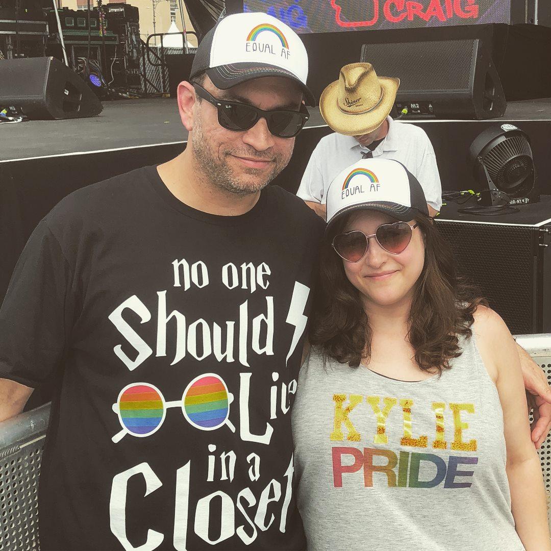 Waiting in the heat and rain for 9+ hours during PrideFest to see Kylie Minogue.