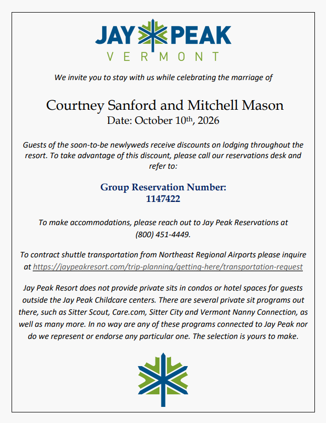The Wedding Website of Courtney Sanford and Mitchell Mason