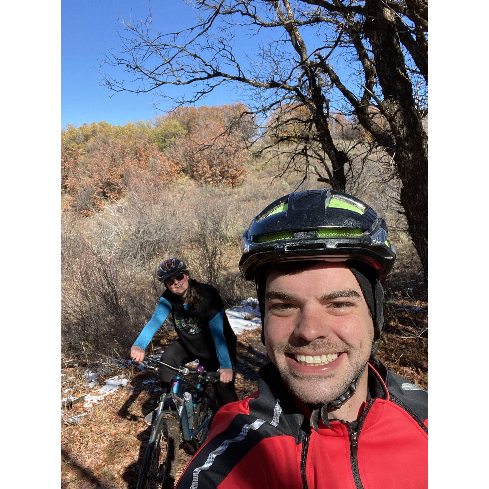 Fall bike ride in Steamboat Springs, CO