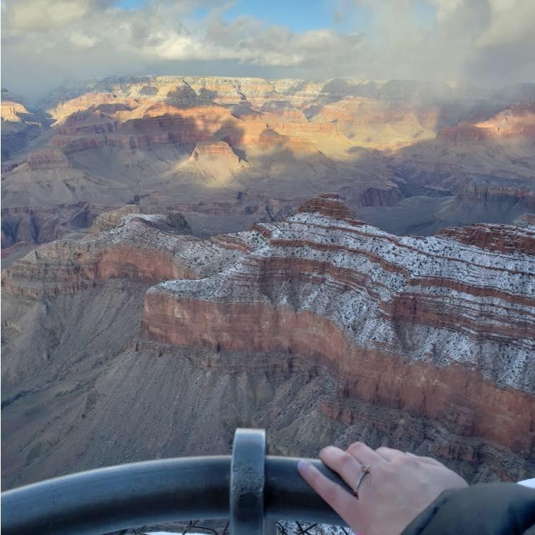 We got engaged at the Grand Canyon
